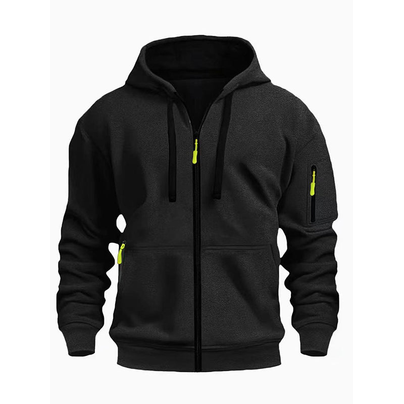 Veste à capuche thermique décontractée pour homme