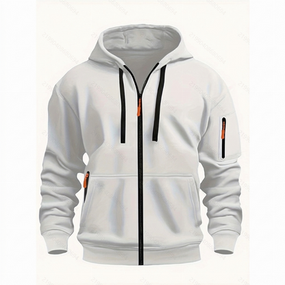 Veste à capuche thermique décontractée pour homme