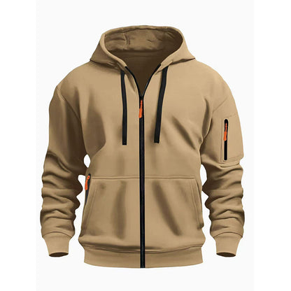 Veste à capuche thermique décontractée pour homme