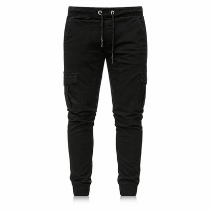 Pantalon Jogger Cargo Unisexe Couleur Unie Décontracté