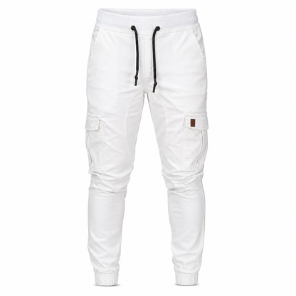 Pantalon Jogger Cargo Unisexe Couleur Unie Décontracté