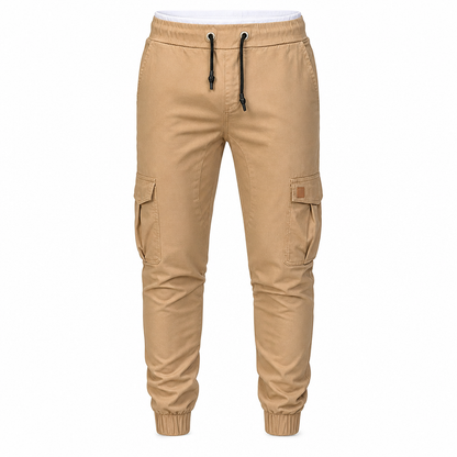 Pantalon Jogger Cargo Unisexe Couleur Unie Décontracté
