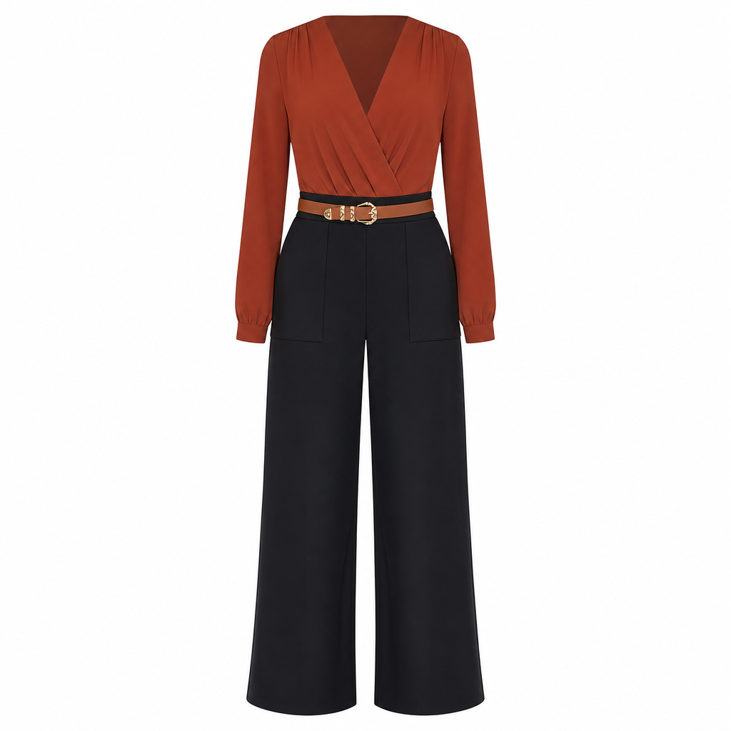 Pantalon de ville décontracté à larges jambes pour femmes, pantalon long pour automne-hiver