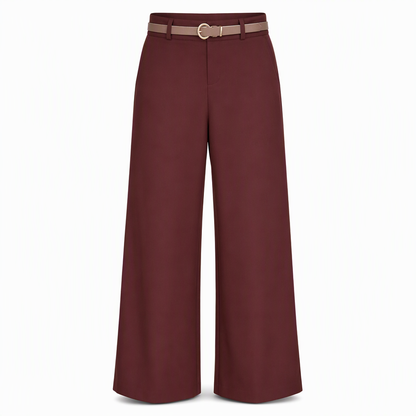 Pantalon de ville décontracté à larges jambes pour femmes, pantalon long pour automne-hiver