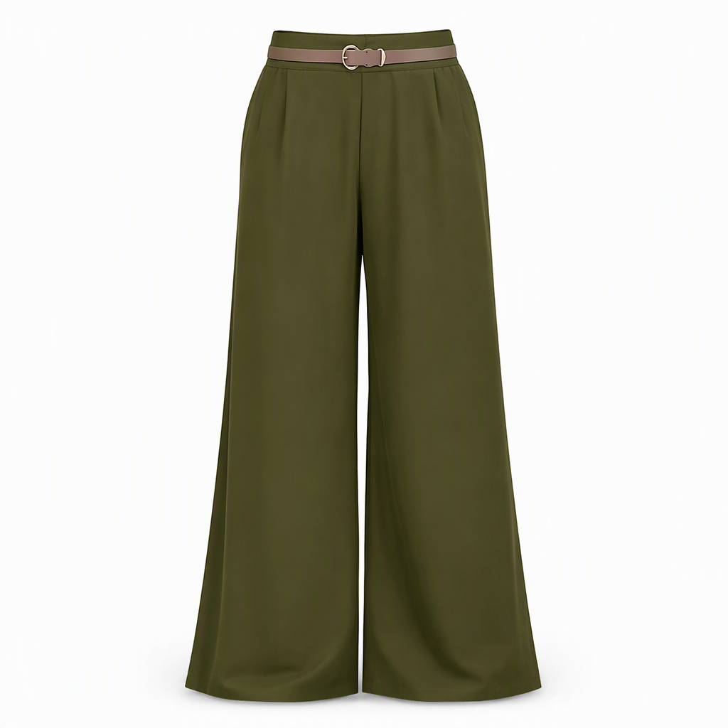 Pantalon de ville décontracté à larges jambes pour femmes, pantalon long pour automne-hiver