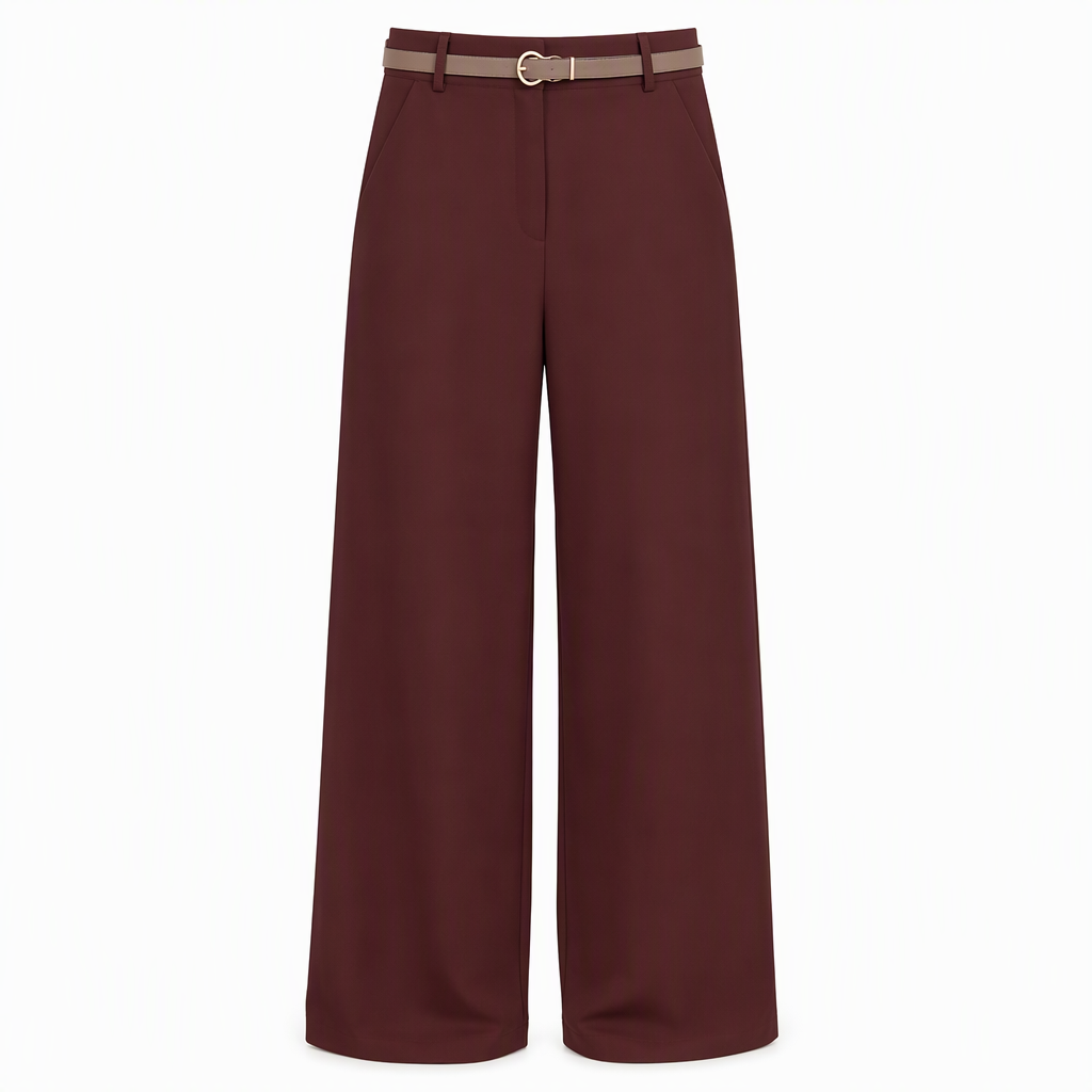 Pantalon de ville décontracté à larges jambes pour femmes, pantalon long pour automne-hiver