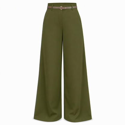 Pantalon de ville décontracté à larges jambes pour femmes, pantalon long pour automne-hiver