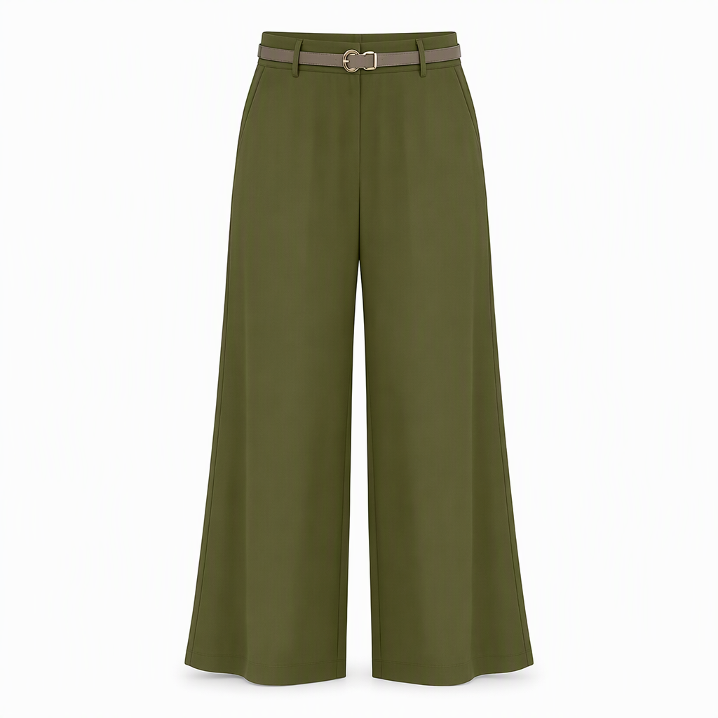 Pantalon de ville décontracté à larges jambes pour femmes, pantalon long pour automne-hiver