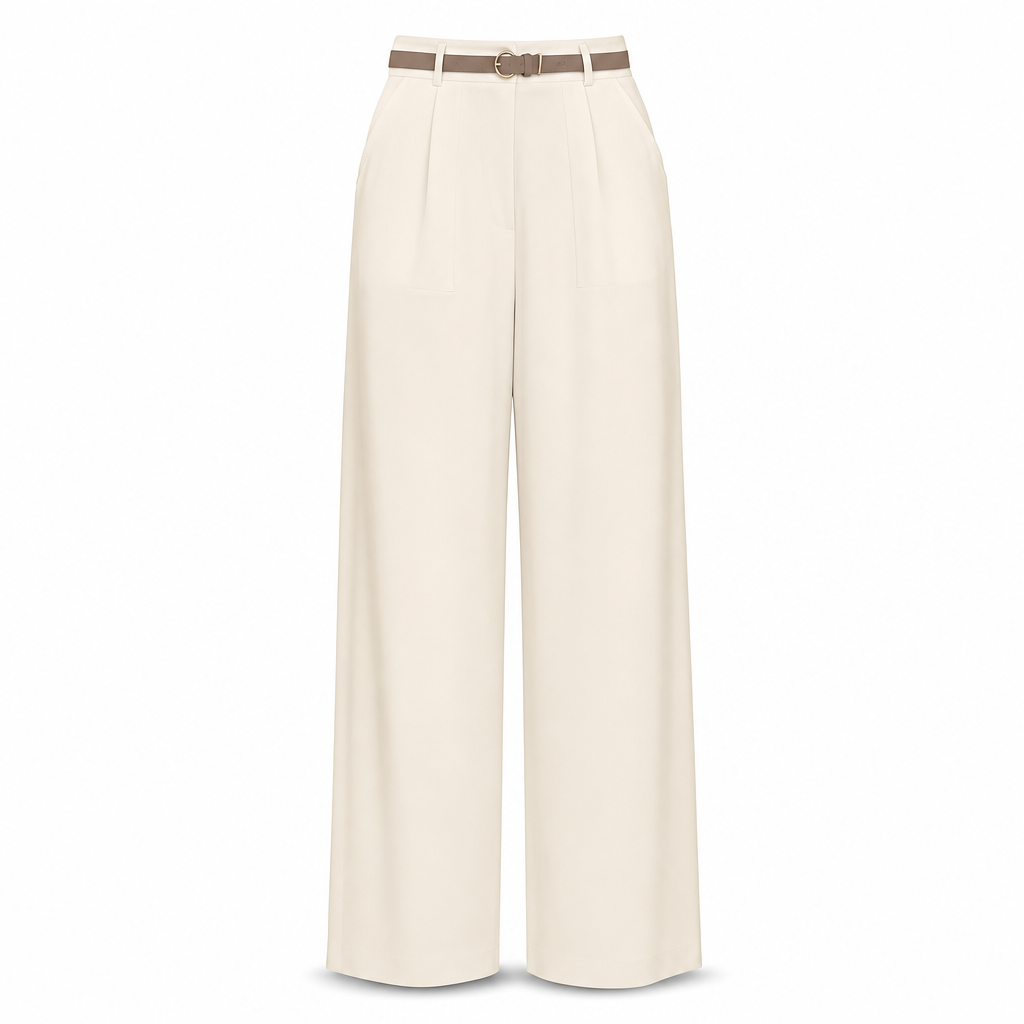 Pantalon de ville décontracté à larges jambes pour femmes, pantalon long pour automne-hiver