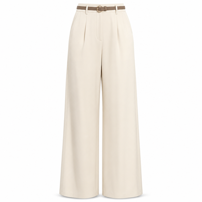 Pantalon de ville décontracté à larges jambes pour femmes, pantalon long pour automne-hiver