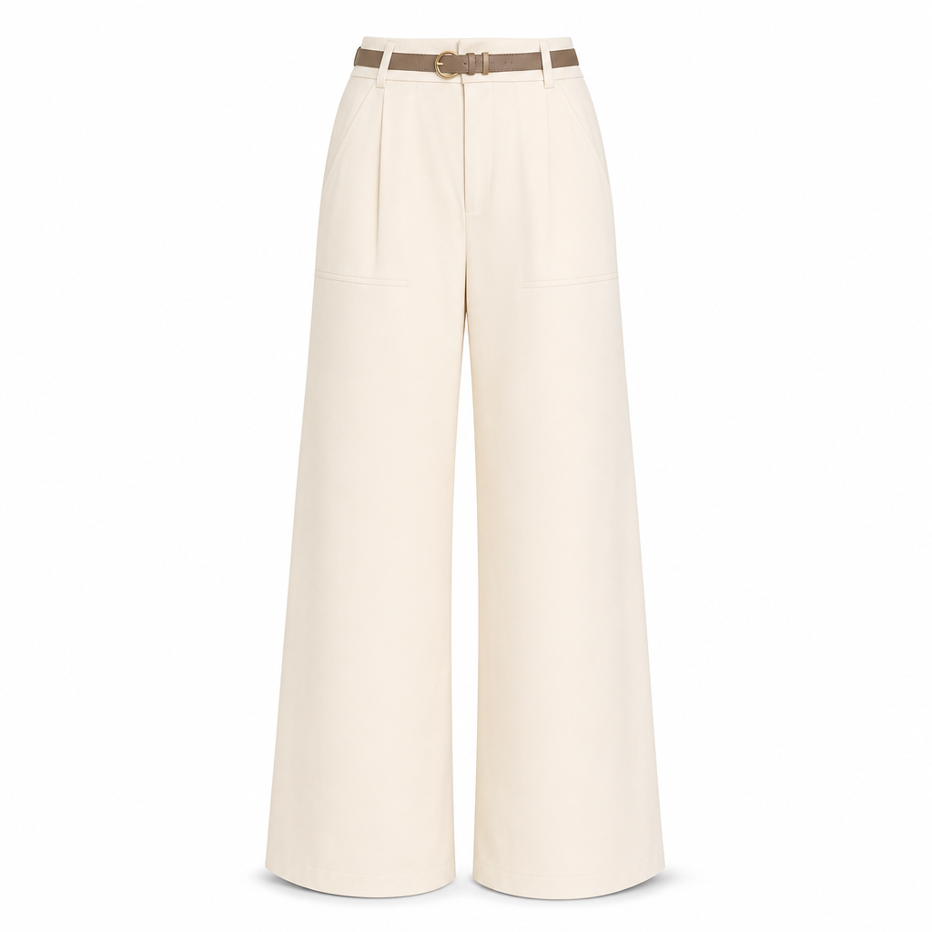 Pantalon de ville décontracté à larges jambes pour femmes, pantalon long pour automne-hiver