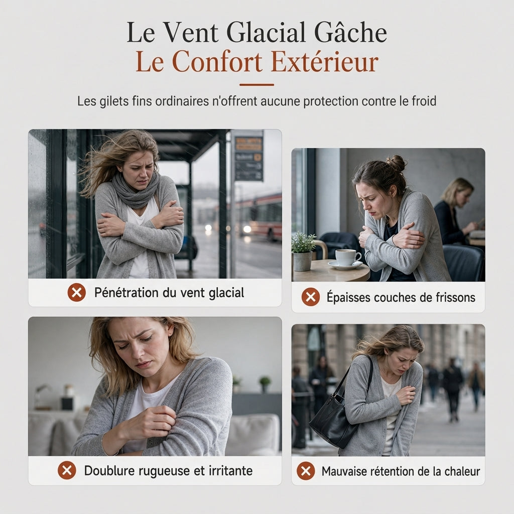 🔥 50% de réduction 🔥Pull à capuche mi-long en maille pour femme, doublure en coton