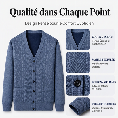 🔥 50% de réduction 🔥Cardigan Chaud Classique pour Homme
