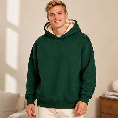 🔥 50% de réduction 🔥Hoodie homme épaissi avec doublure sherpa