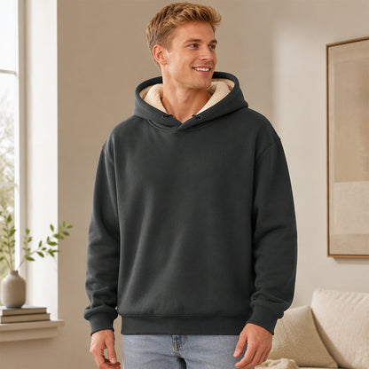 🔥 50% de réduction 🔥Hoodie homme épaissi avec doublure sherpa