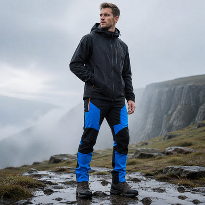 ✨Pantalons de randonnée imperméables et coupe-vent à patchwork pour hommes