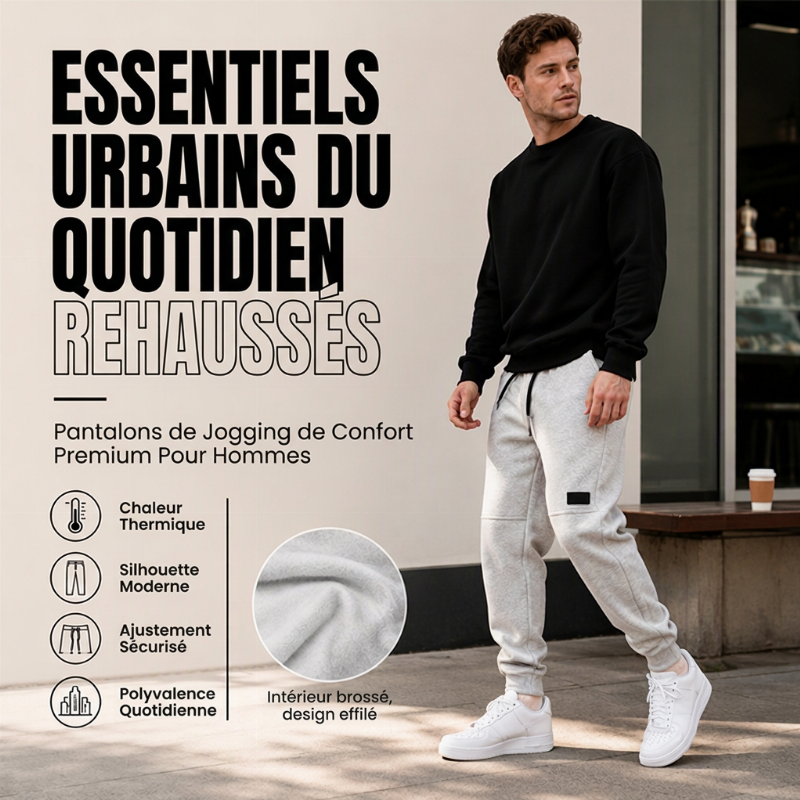 Jogging thermique d'hiver confortable pour homme