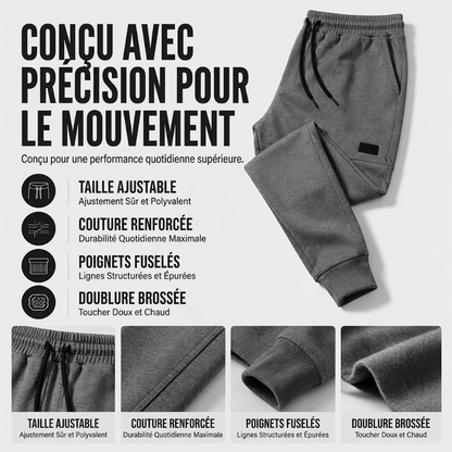 Jogging thermique d'hiver confortable pour homme