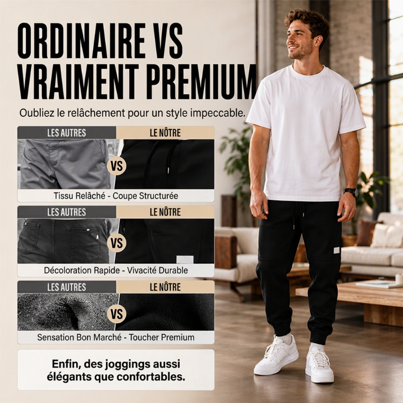 Jogging thermique d'hiver confortable pour homme