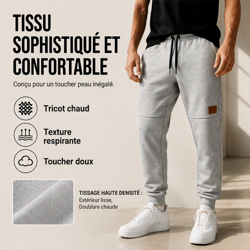 Jogging thermique d'hiver confortable pour homme