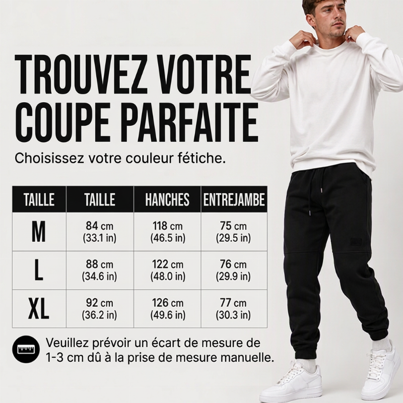 Jogging thermique d'hiver confortable pour homme