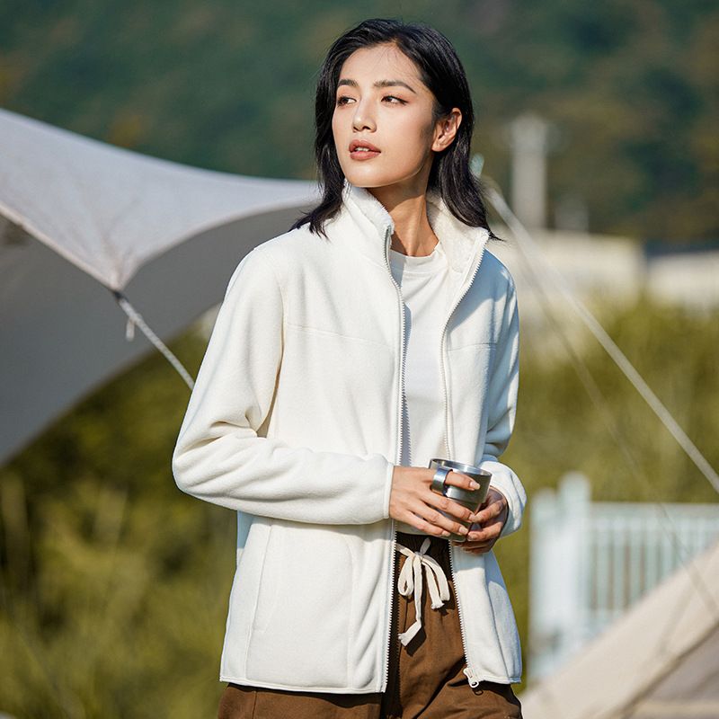 Manteau chaud doublé de fausse polaire, décontracté et polyvalent pour femmes