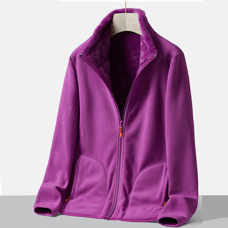 Manteau chaud doublé de fausse polaire, décontracté et polyvalent pour femmes