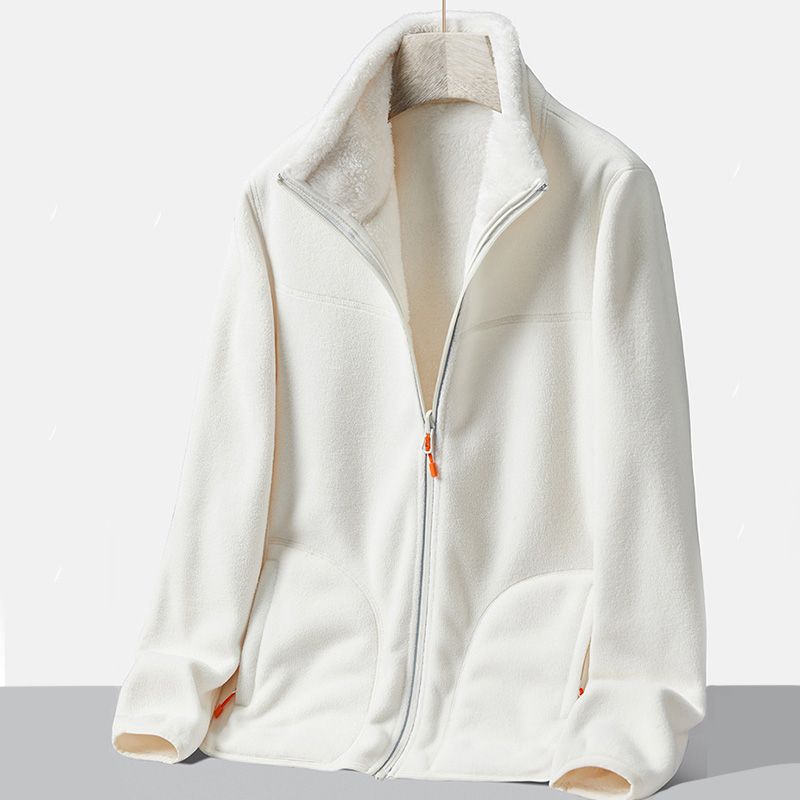 Manteau chaud doublé de fausse polaire, décontracté et polyvalent pour femmes