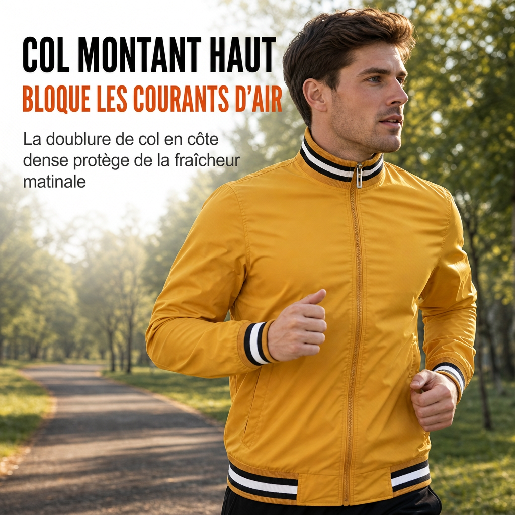 Veste décontractée unie pour homme