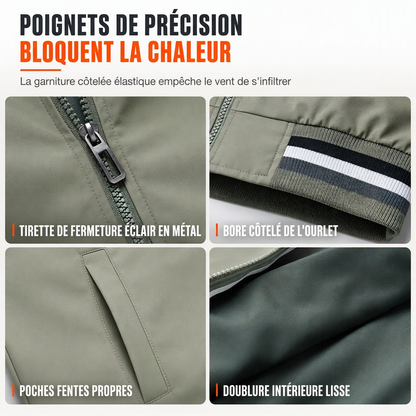 Veste décontractée unie pour homme