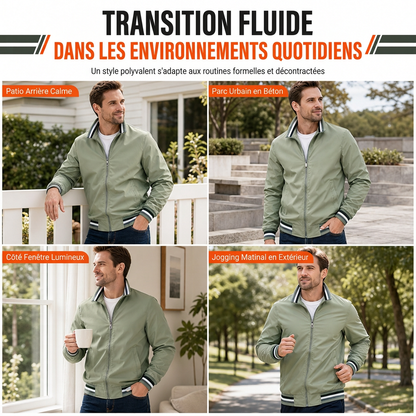 Veste décontractée unie pour homme
