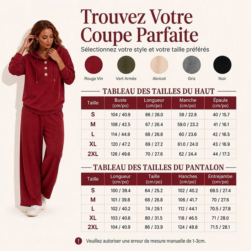Ensemble décontracté femme : sweat à capuche et pantalon de salon