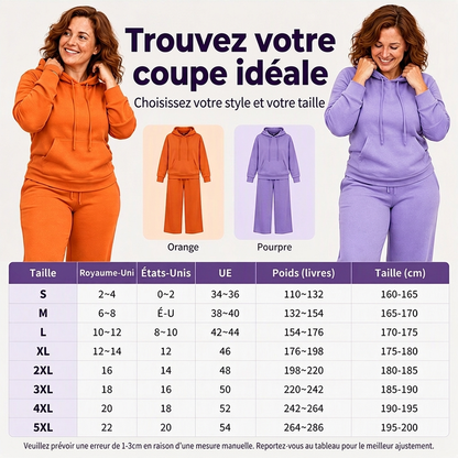 Ensemble de détente décontracté 2 pièces ample pour femme
