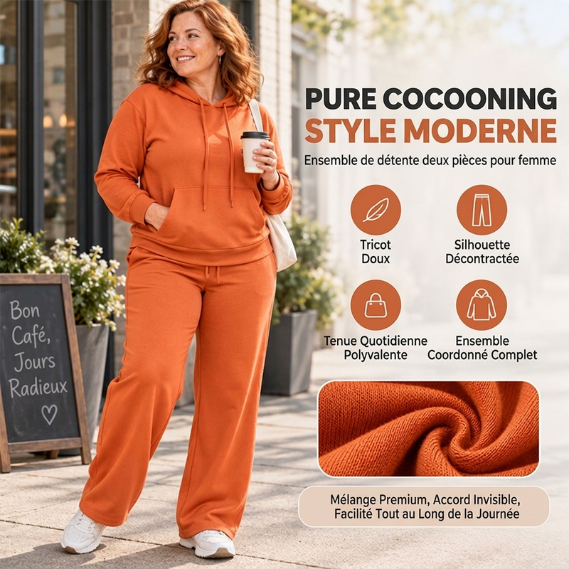 Ensemble de détente décontracté 2 pièces ample pour femme