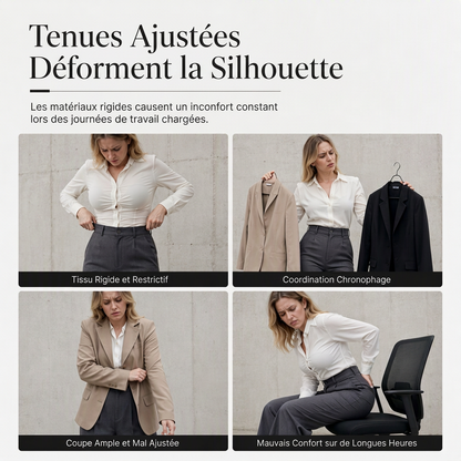 Combinaison femme unicolore à col revers et style chemise, avec lien à la taille pour une tenue décontractée de bureau