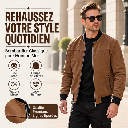 ⏳Liquidation totale⏳Blouson Bomber Décontracté Classique pour Homme