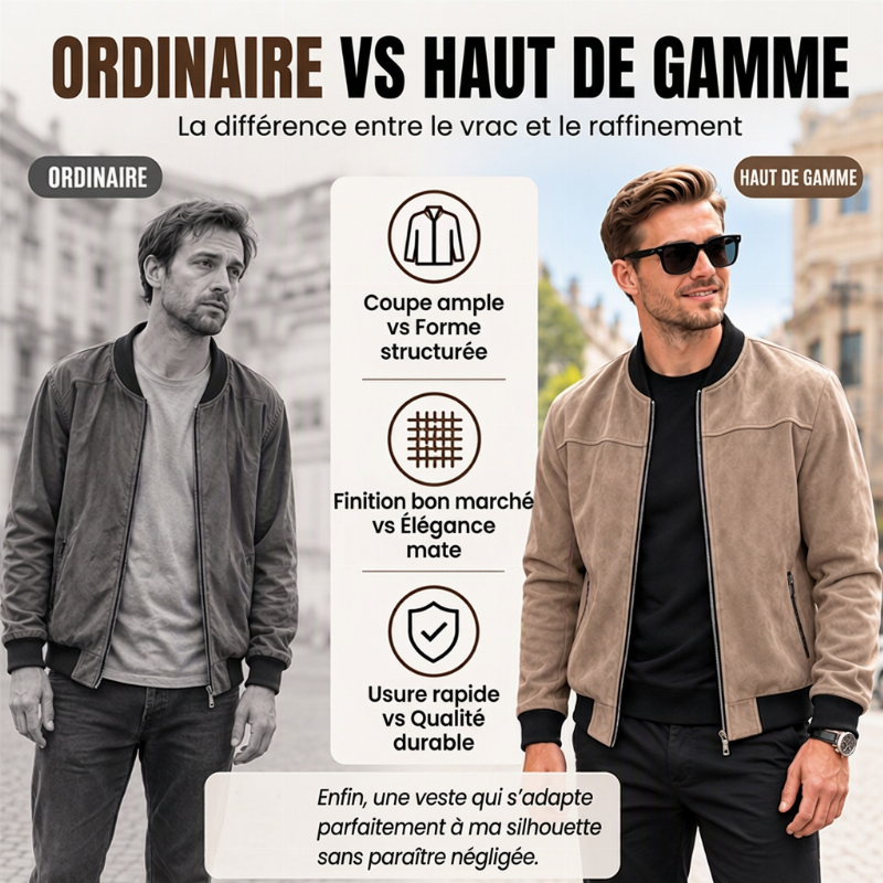 ⏳Liquidation totale⏳Blouson Bomber Décontracté Classique pour Homme