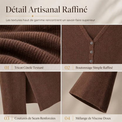 📢📢50 % DE RÉDUCTION !! ⏰& Livraison gratuite✈Cardigan long en maille à col ouvert pour femme