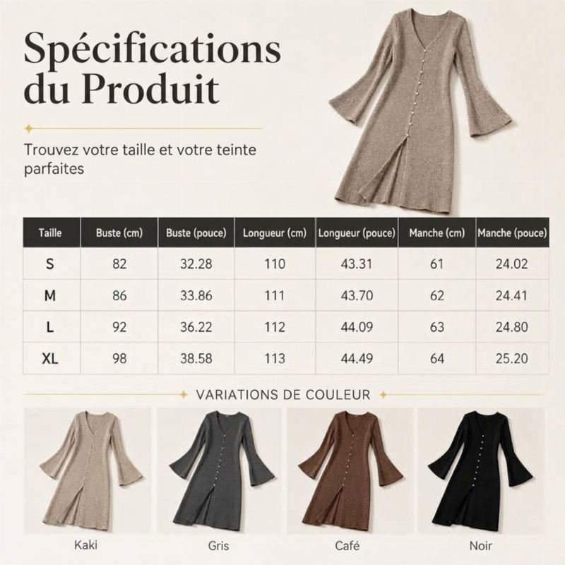 📢📢50 % DE RÉDUCTION !! ⏰& Livraison gratuite✈Cardigan long en maille à col ouvert pour femme