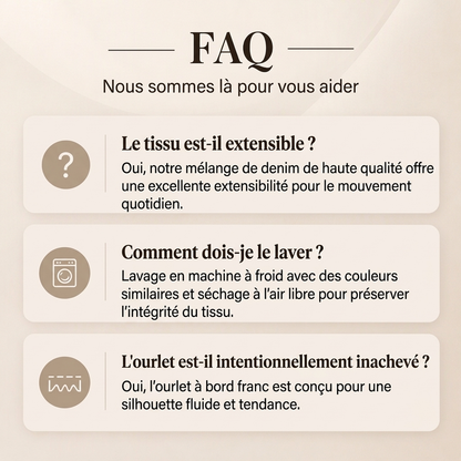 🎁Soldes ! Prix cassés🌍Jeans évasés à taille haute et double boutonnage pour femmes