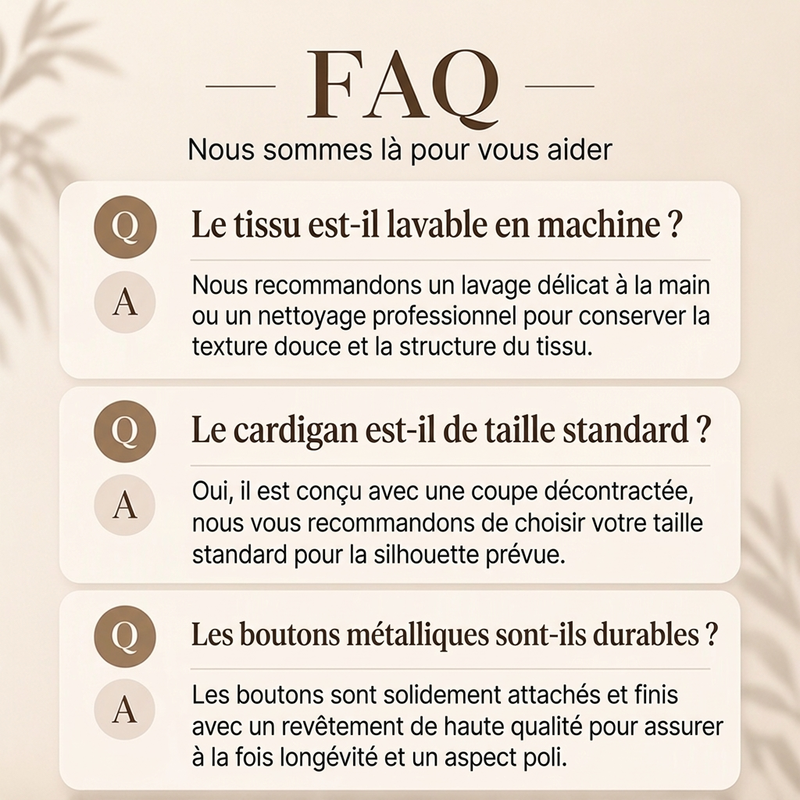 Cardigan en tricot à col montant et double boutonnage pour femmes