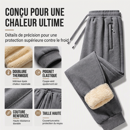 Pantalon de survêtement chaud d'hiver pour homme