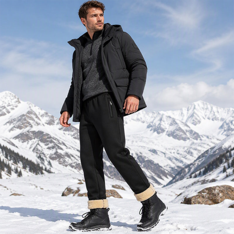 Pantalon de survêtement chaud d'hiver pour homme