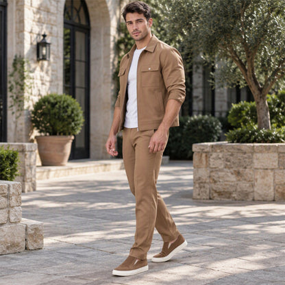 Ensemble veste et pantalon décontractés et stylés pour hommes