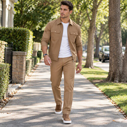 Ensemble veste et pantalon décontractés et stylés pour hommes