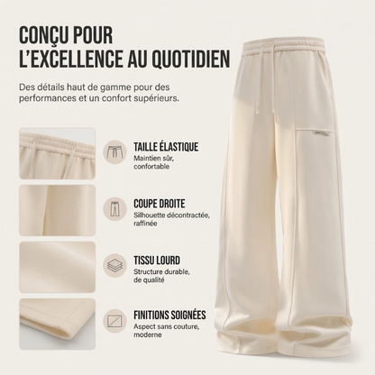 Pantalon de sport ample et décontracté pour homme à jambe large