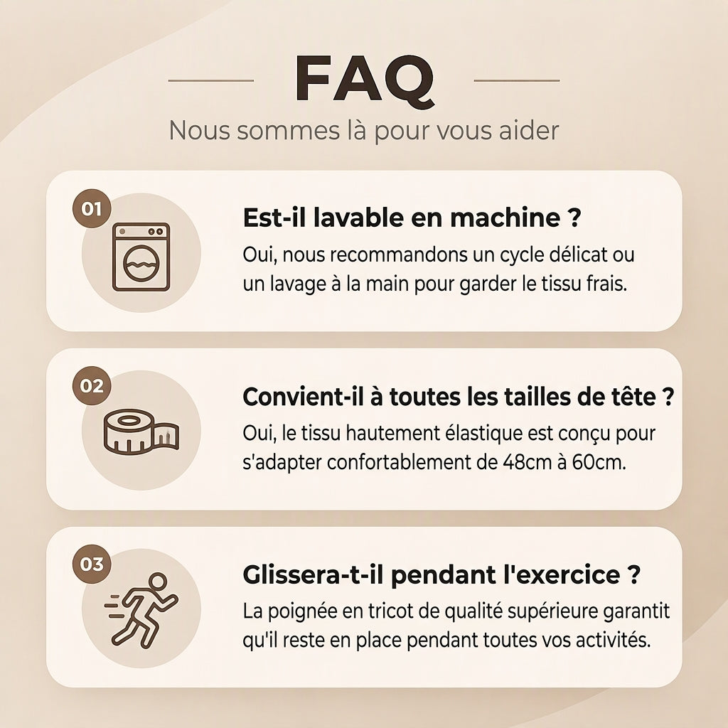 👜 -50 % sur toute la mode femme ! ✨Bandeau de sport large en maille côtelée
