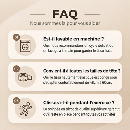 👜 -50 % sur toute la mode femme ! ✨Bandeau de sport large en maille côtelée