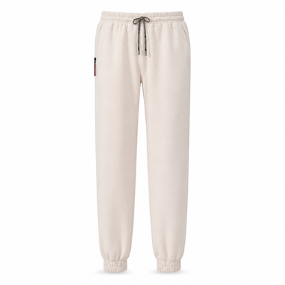Pantalon de jogging d'hiver pour femme, doublure en polaire, avec poches à fermeture éclair