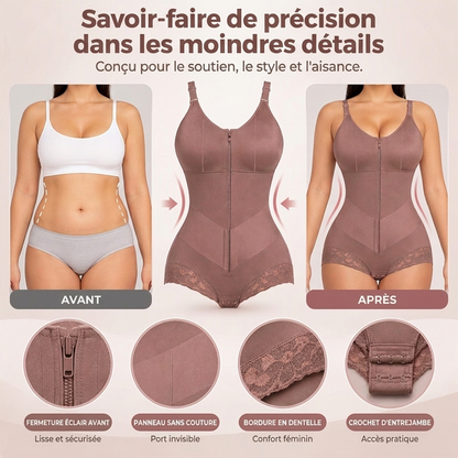 Body couvrant gainant ventre plat pour femme grande taille